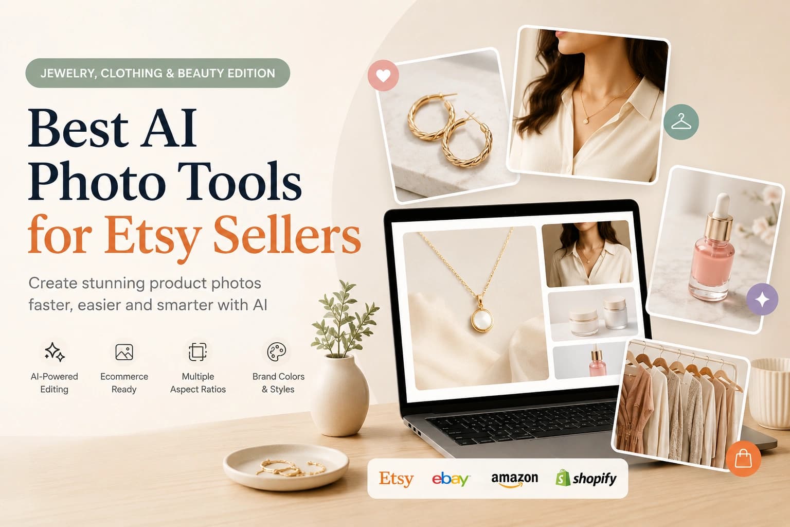 Best AI Photo Tools for Etsy Sellers (Jewelry, Clothing & Beauty Edition)