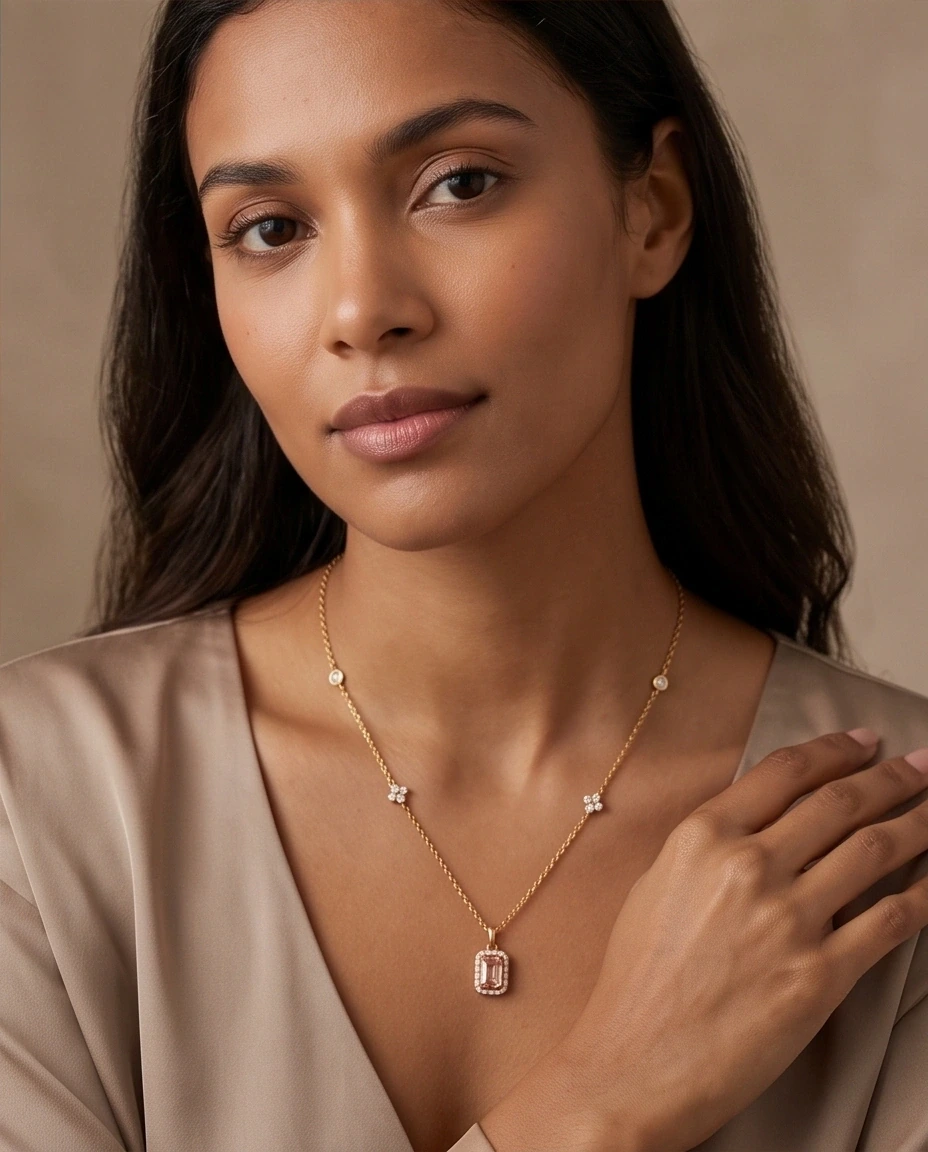 Nightjar saved benchmark output: Wearing-necklace prompt · file 01
